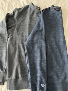 2 Champion Crewneck Fleece Sweatshirt for Men's Size medium Logo In Sleeve - Picture 1 of 6