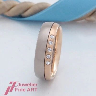 CHRISTIAN BAUER-Trauring/Partnerring/Ehering - 14K/585 Gold - 5 Brillanten-NEU ! - Bild 1 von 4