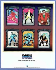 1993 Dark Dominion "Case-Topper" Store Advertising Poster Card,  9"x11"