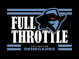 ARLINGTON RENEGADES-Bandera/Bandera de lujo al aire libre 3'x5'-UFL-NUEVO-¡SE ENVÍA RÁPIDO! - Imagen 1 de 1