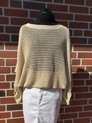 HOSS INTROPIA Strickpullover Pullover Poncho Gr. M (DE 38/40) Beige TOP - Bild 1 von 4