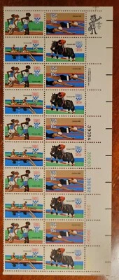 Scott # 1791-94 - 1980 Olympics - MNH - 1979 - Strip of 20 #39089-94  - Image 1 of 2