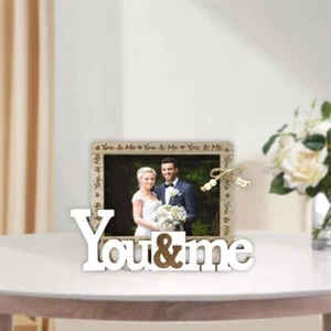 Simple Heart-shaped Photo Frame Unique Wooden Photo Frame Bedroom - Picture 1 of 21