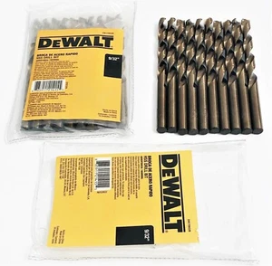 20 DEWALT 9/32" ORO FERROSO DE ACERO DE ALTA VELOCIDAD BROCAS METAL HSS JOBBER - Imagen 1 de 1