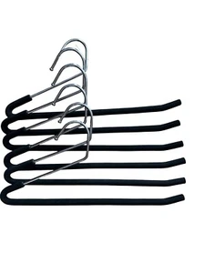 Metal Pant Hanger w/ Non Slip Foam Bear 14” Closet Organizer (set of 6) - Picture 1 of 2