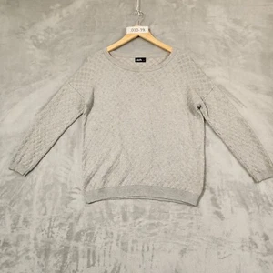 DOTTI JUMPER SIZE S GREY KNIT PULLOVER VISCOSE NYLON - Picture 1 of 10