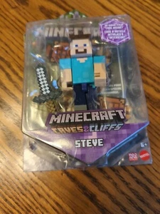 Minecraft 3.25'' Figures - STEVE Caves & Cliffs with Game damaged packaging - Picture 1 of 2