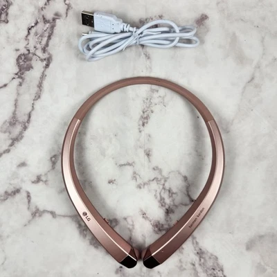 LG Tone Infinim HBS-910 V2 Bluetooth  Headset Harmon Kardon Sound Pink - Image 1 of 4
