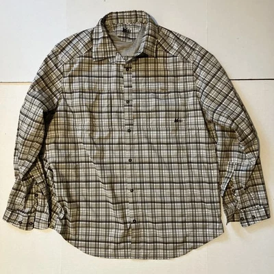 Мужская туристическая рубашка REI XXL серая коричневая Sahara Tech клетчатая с длинным рукавом вентилируемая 884147 - Изображение 1 из 4