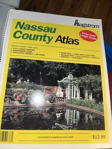VTG 1997 Hagstrom Nassau County Atlas Fifth Large Scale Ed. EXC COND Easy Read - Picture 1 of 14