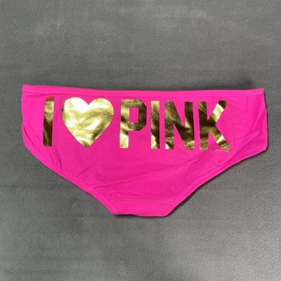 Victoria's Secret PINK 2012 Extra Low Rise Hipster Heart Graphic Panty Large  - Image 1 of 4