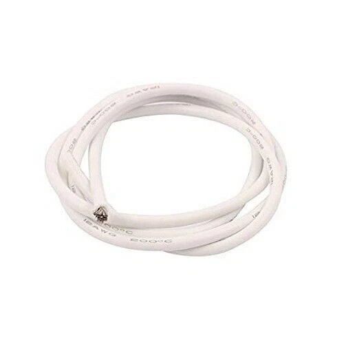 DA-771013 Dash Cavo 12AWG Bianco 1mt. per 1:8 Buggy Elettrico - Immagine 1 di 1