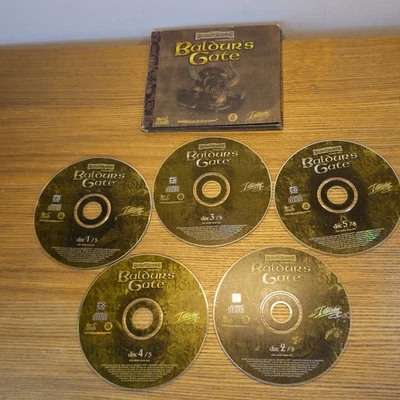 Baldur's Gate 1 CD-ROM Big Box Edition 5 CD Rom - Image 1 of 4