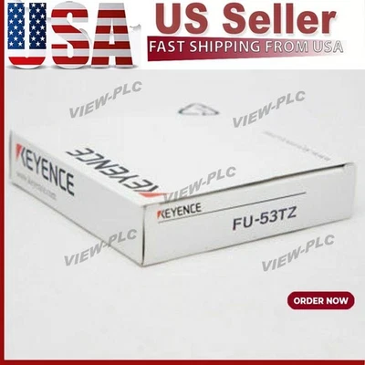 1PC New Keyence FU-53TZ Fiber Optic Sensor FU53TZ Cable In Box US Free TAX - Image 1 of 4