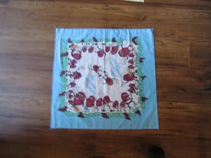 BUFANDA BANDANNA VINTAGE DE POLI/ALGODÓN DE PASAS CALIFORNIA hecha en Estados Unidos - años 80 - Imagen 1 de 3