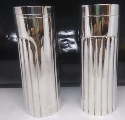 Mancioli Spargisale e Macinapepe in silverplated serie MEDICI cm12 x 4 - Immagine 1 di 4