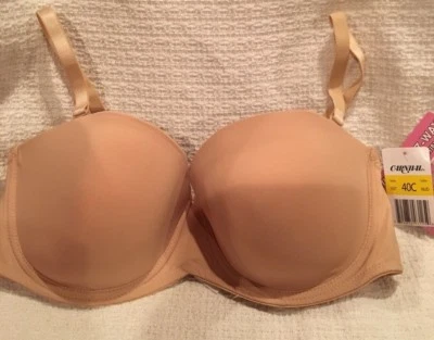 NWT WOMEN'S CARNIVAL 7-WAY CONVERTIBLE BRA STYLE 507 NUDE ~ ~SIZE 40C - Image 1 of 2