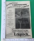 Laycock Engineering Co. Ltd. Sheffield Coronation vehicle lift press advert 1945