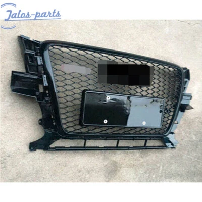 Para Audi Q5 RSQ5 2009-2012 estilo parachoques rejilla marco brillante negro panal Foto 1 de 3
