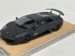 1/43 Looksmart Lamborghini Murcielago LP-670-4 SV mattschwarz klein gelb SV - Bild 1 von 11