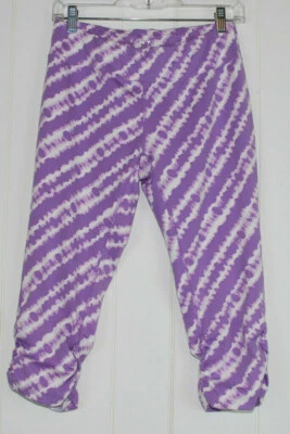 Soybu Lotus Fit Leggings Capri Womens Medium M Purple White Tye Dye Recycled  - Image 1 of 3