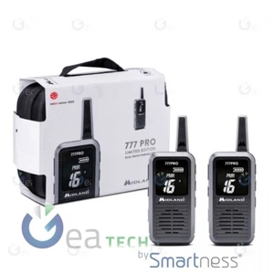 MIDLAND 777 PRO DOPPIO WALKIE TALKIE RADIO RICETRASMETTITORI LPD C1365.01 | NERO - Zdjęcie 1 z 4