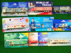 Konvolut 9 LKWs Sattelzüge Werbemodelle CocaCola Pepsi u.a wie NEU! OVP 1704-07 - Bild 1 von 7