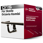 Für Skoda Octavia Kombi II Typ 1Z5 (Oris) Anhängerkupplung vertikal abnehmbar
