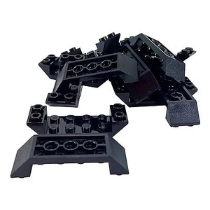 15 NEW LEGO Slope, Inverted 45 6 x 2 Double with 2 x 4 Cutout Black - Picture 1 of 1