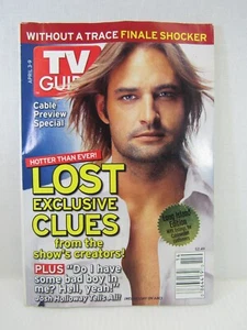 TV GUIDE APRIL 3-9, 2005 MAGAZINE ISSUE JOSH HOLLOWAY COVER, LOST - Picture 1 of 4