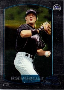 2000 Bowman Draft Picks & Prospects Chrome Bubba Carpenter #48 Colorado Rockies