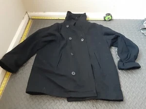 pea coat old navy mens jacket xxl black (heavy) #S195 - Picture 1 of 6
