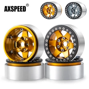 AXSPEED For RC 1:10 Crawler Axial Wraith 90048 2.2" Alloy Beadlock Wheel Rims US - Picture 1 of 14