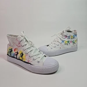 Koko Art Stranger Things Converse Style Canvas Pump White Size 39 UK 6  Trainers - Picture 1 of 12