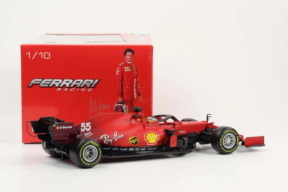 Burago CAR144096 F1 SF21 Auto da Corsa - Rosso