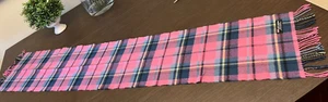 100 % Kaschmir rosa blau Kaschmir Schal 12" x 68" Made in Scotland - Bild 1 von 4