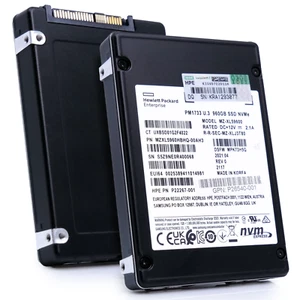 HP/Samsung PM1733 960GB NVMe PCIe Gen 4.0 U.3 2.5" Enterprise SSD - MZXL5960HBHQ - Picture 1 of 10