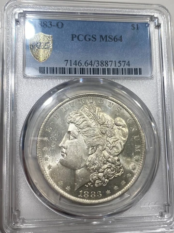 1883-O $1 PCGS MS-64 Morgan Silver Dollar Cover