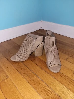 Soda Slingback Peep-toe Taupe Tan sz. 10 - Image 1 of 4