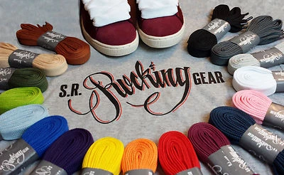 Rocking Gear Phat Fat Laces Extra Breite Schuhbänder Breakdance Skateboard - Bild 1 von 2