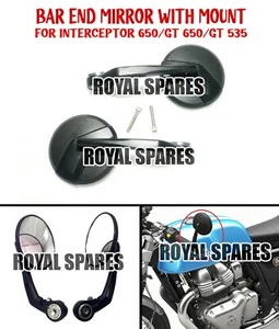 "BAR END MIRROR WITH MOUNT" Fit For R.E Interceptor 650 & GT 650 & GT 535 - Picture 1 of 18