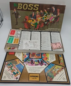 CIB Vintage 1972 Ideal The Boss Board Game COMPLETE Strategy Adult Party Fun - Picture 1 of 5
