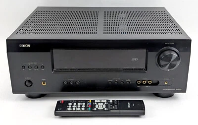 Denon AVR-391 5.1 Ch 3D Home Theater Surround Sound Receiver Stereo Amp & Rmote - Image 1 of 4