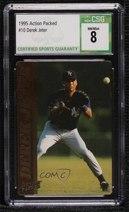 1995 Action Packed Minor League Derek Jeter #10 CSG 8 HOF