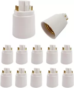 15-Pack 4P Gx24q to E26 Lamp Base Converter,15.5mm G24Q to E26/e27, Gx24q to E26 - Picture 1 of 8