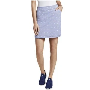 Falda corta de golf Peter Millar atlética a rayas bolsillos ropa deportiva azul blanco falda S - Imagen 1 de 7