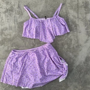 Torrid Badeanzug Zweiteiler Bikini Lavendel Damengröße 2 2X Schwimmrock - Bild 1 von 7