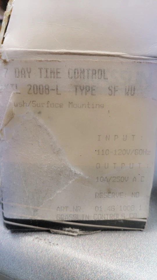 Grasslin 7 Day Time Control Mil 2008-L - Image 1 of 2