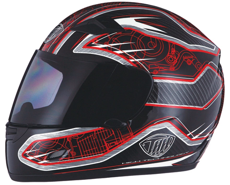 Casco de motocicleta THH TS-39 #8 negro/rojo SM Foto 1 de 1