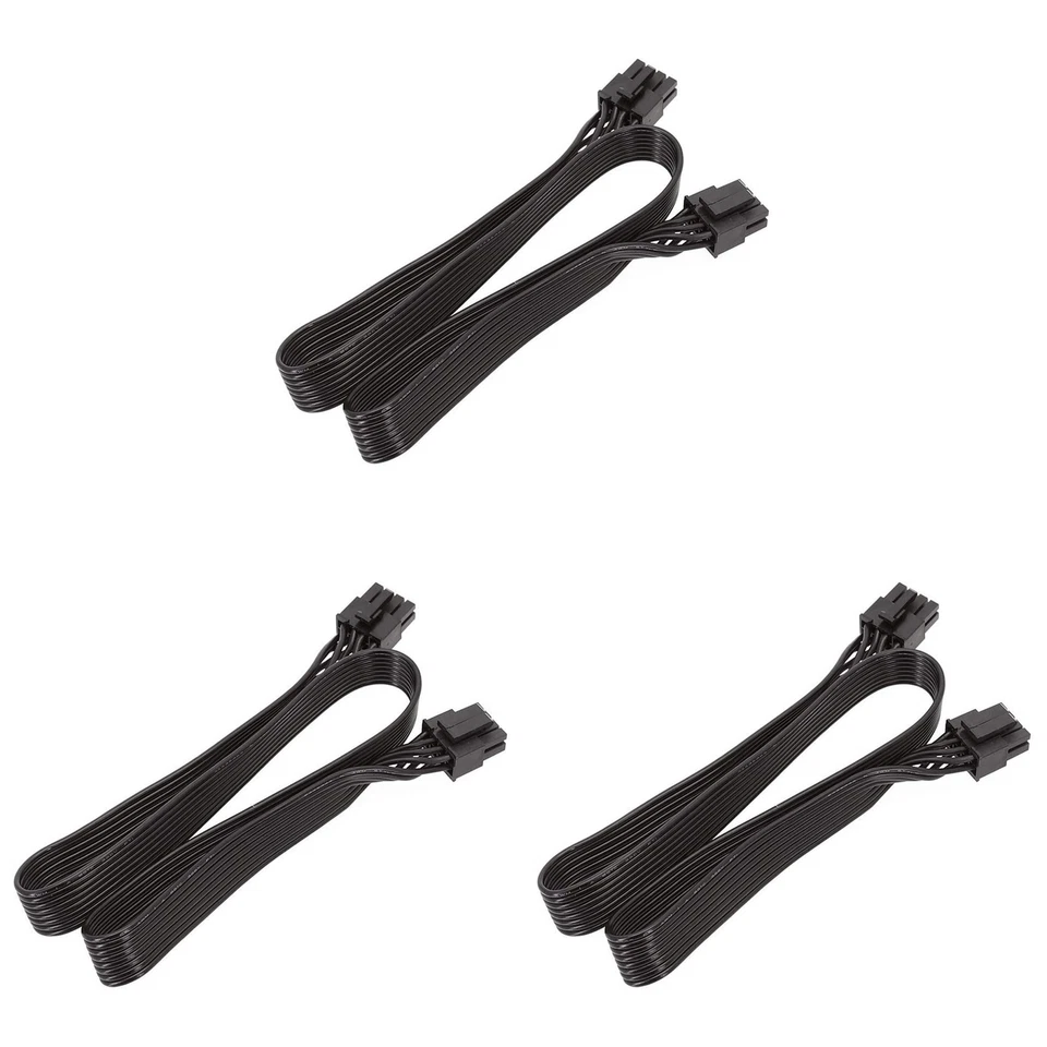 3X CPU 8 Pin auf 4 + 4 Pin ATX  Netzteil Kabel 8Pin auf 8Pin für  für COOLE6162 - Bild 1 von 4